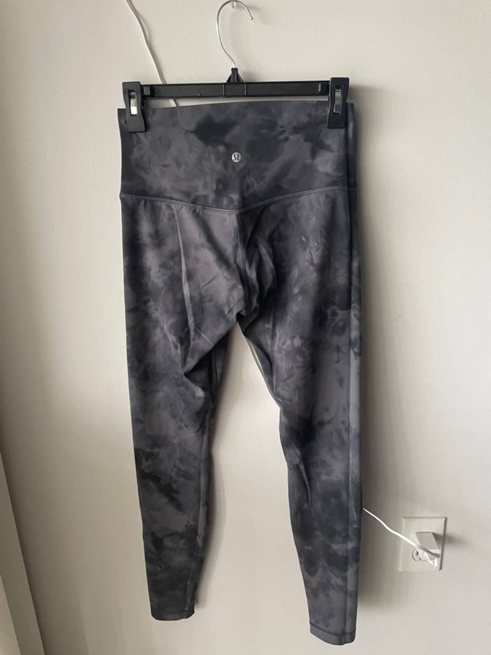 lululemon athletica Black Marble-Print High-Rise Leggings